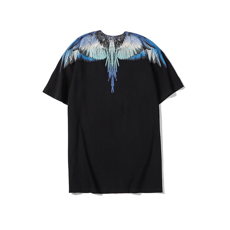 Ma-rc-lo- BEL-ONG Áo Thun Tay Ngắn Cánh Xanh Nhiều Màu Sắc Thời Trang Xu Hướng Đường Phố Chất Lượng Cao