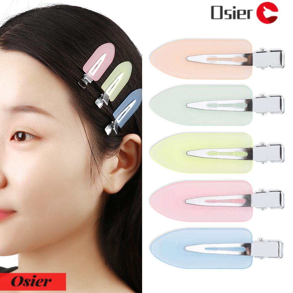 OSIER1 Set 4 Kẹp Tóc Màu Kẹo Trong Suốt Không Để Lại Dấu Thời Trang