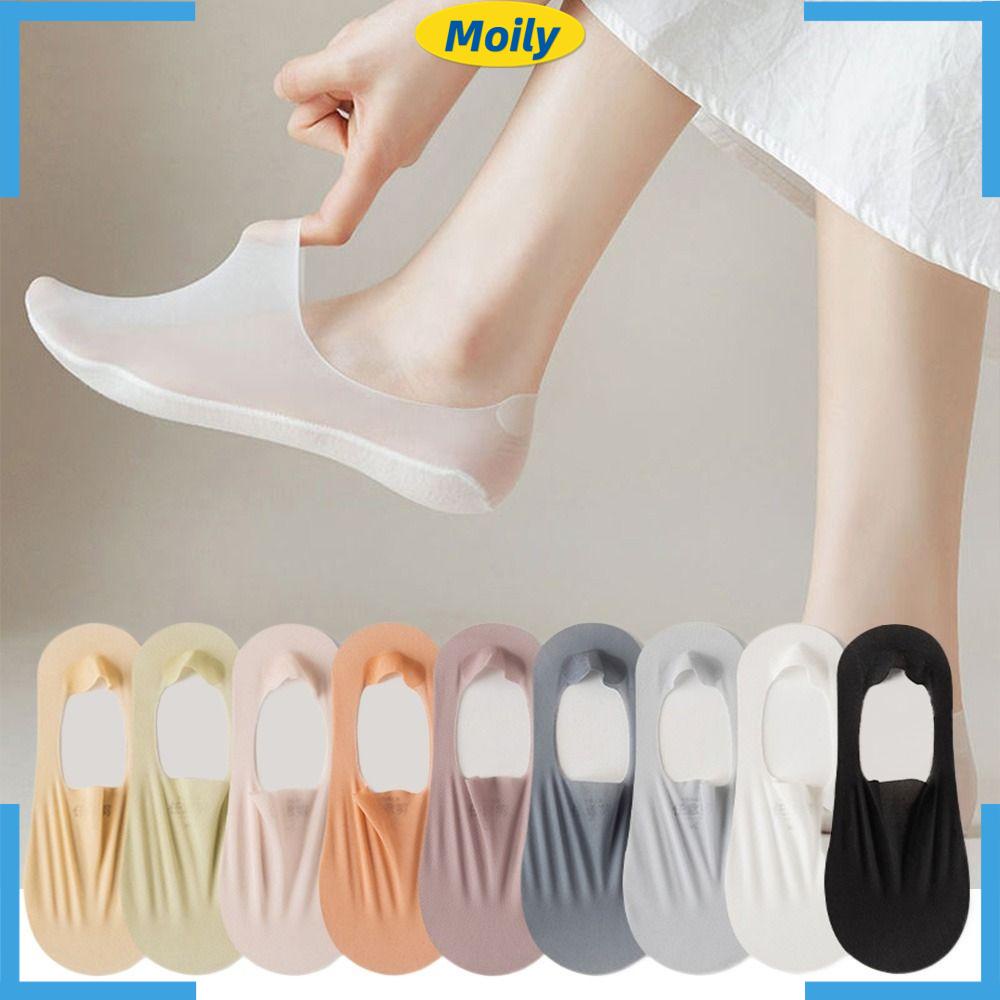 MOILYVN Set 5 Đôi Tất Cao Gót Thiết Kế Mới Năng Động Thời Trang