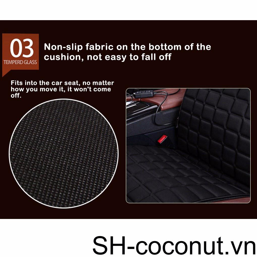 Vỏ Bọc Đệm Sưởi Ấm Chống Trượt Thông Dụng Có Thể Điều Chỉnh Cho Ghế Ngồi Xe Hơi