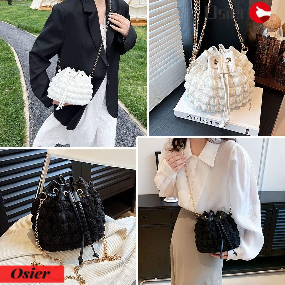 OSIER1 Túi Đeo Vai Dây Rút Thời Trang Dành Cho Nữ