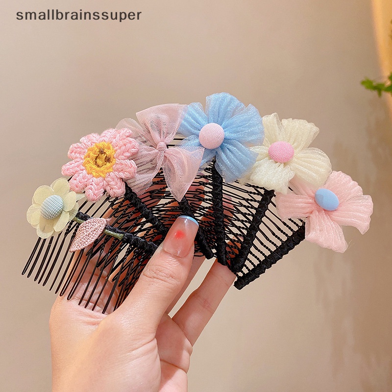 Kẹp Tóc Đính Nơ Hoa Nhỏ Xinh Xắn Thời Trang Cho Bé Gái SBS