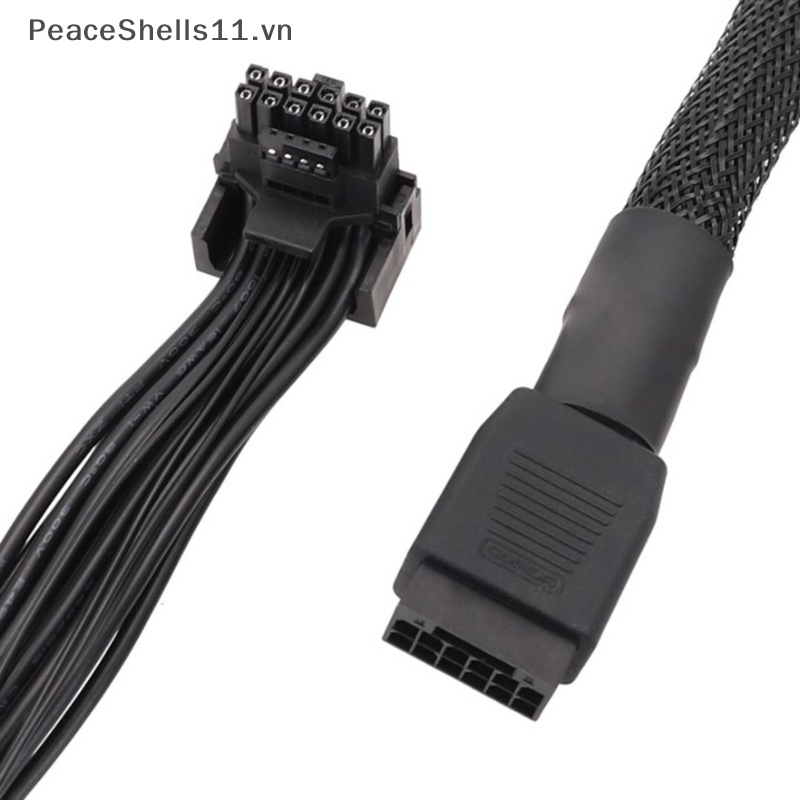 Thẻ Video Chuyển Đổi 16Pin GPU Sang PCIE5.0 2VHPWR 12 + 4pin 90° Dây Cáp Nguồn GPU 15CM / 5.9in.