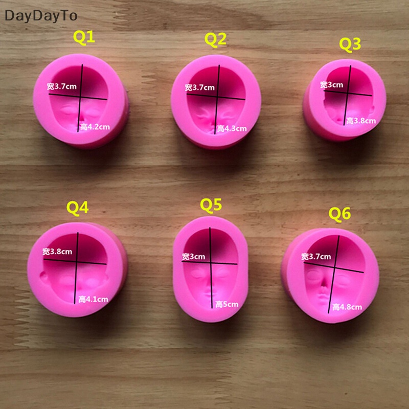 1 Khuôn Làm Bánh / Xà Phòng / Sô Cô La Handmade Bằng Silicone Hình Khuôn Mặt Em Bé