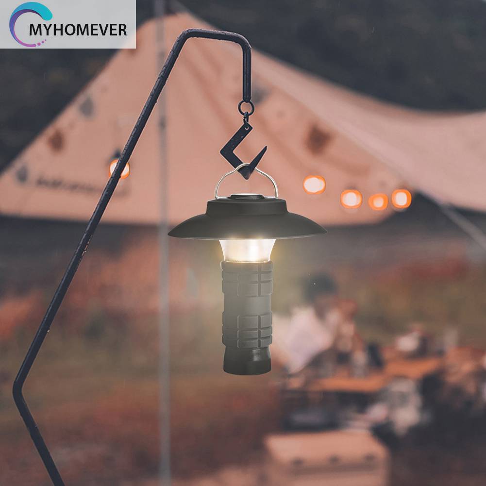 Đèn Cắm Trại 2200mAh Chống Thấm Nước 200LM Kèm Đế Chụp Đèn