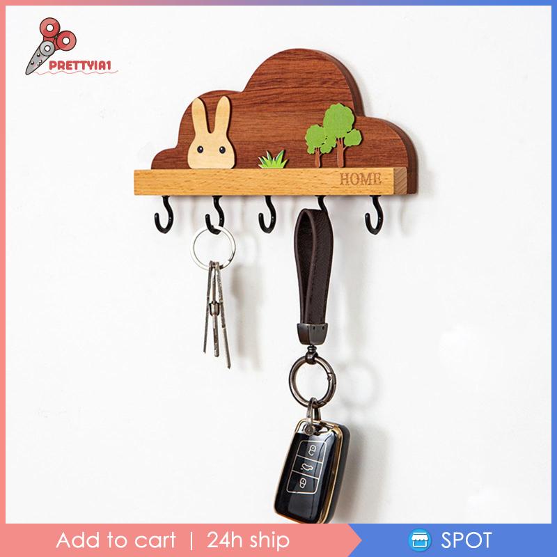 Móc Treo Chìa Khóa Gắn Tường Thiết Kế Dễ Thương Trang Trí Nhà Cửa