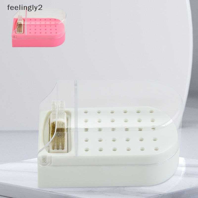 Giá Đỡ Đầu Khoan 30 Lỗ 2 Trong 1 Chống Bụi Dùng Trưng Bày Đầu Mài Móng Tay