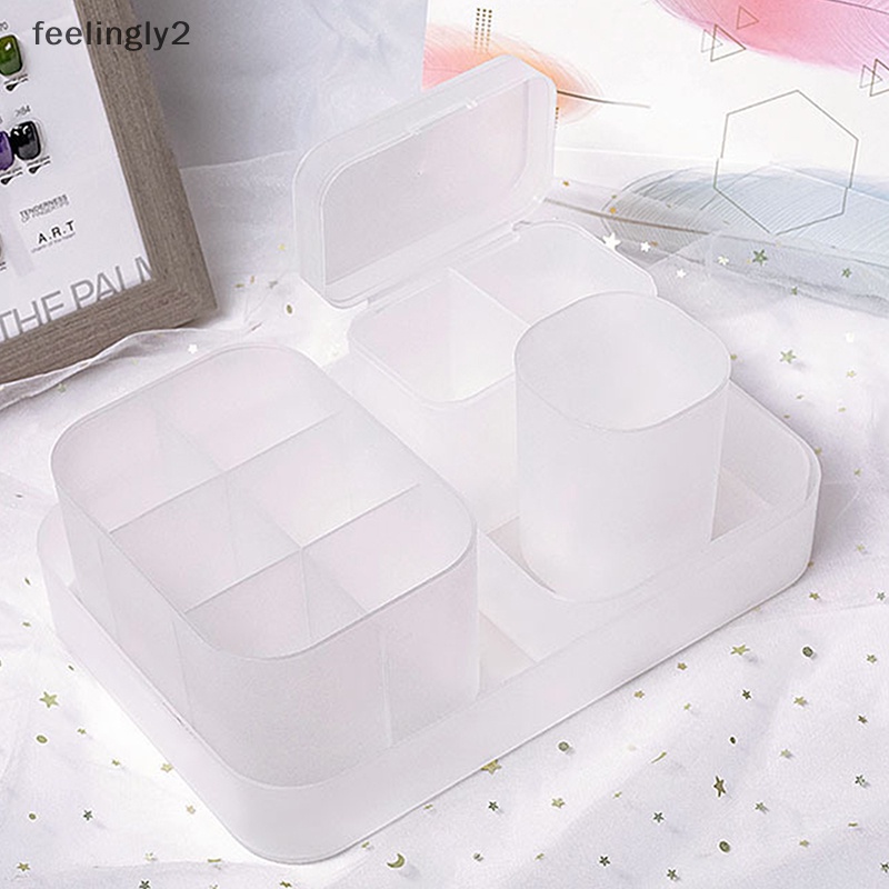 Set 5 Hộp Đựng Cọ Trang Điểm / Son Môi / Dụng Cụ Làm Móng Tại Nhà