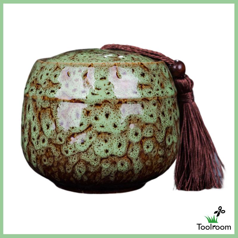 Hũ Đựng Trà / Gừng Bằng Sứ Có Nắp Đậy Trang Trí Nhà Cửa / Nông Trại