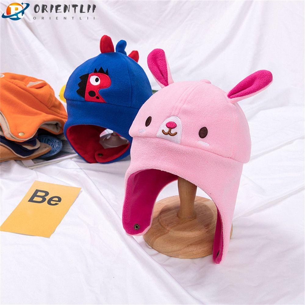 ORIENTLII Mũ Che Tai Giữ Ấm Chống Lạnh Thời Trang Cho Bé