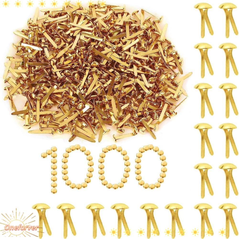 FOREVER Set 1000 Đinh Vít Bằng Đồng Mạ Vàng 15MM Chuyên Dụng Cho Tự Làm Đồ Thủ Công