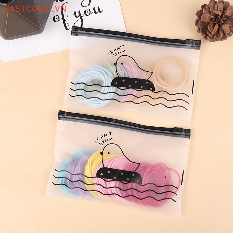 Túi 100 Dây Thun Buộc Tóc Co Giãn Dành Cho Nữ