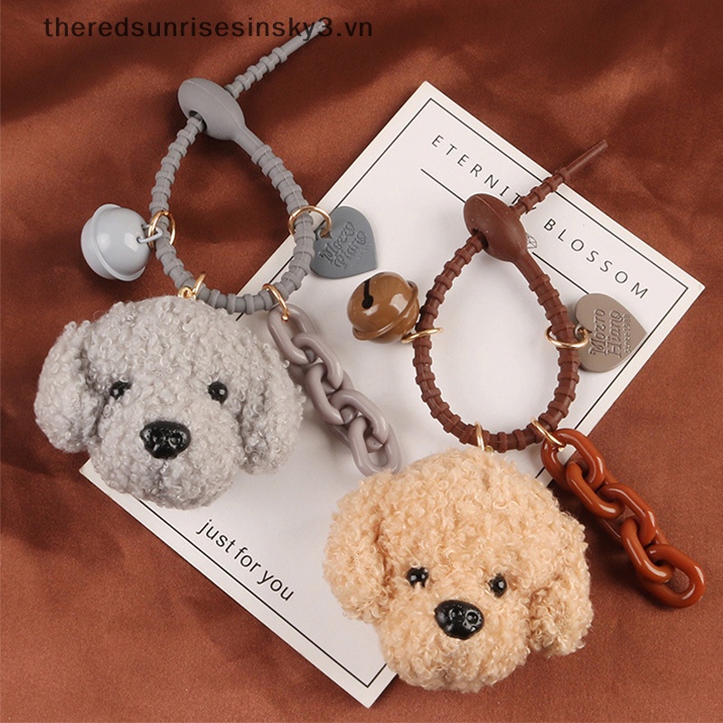 # # Móc Khóa Cặp Đôi Hình Chú Chó Lông Xù Đáng Yêu DIY Chất Lượng Cao Phù Hợp Với Cặp