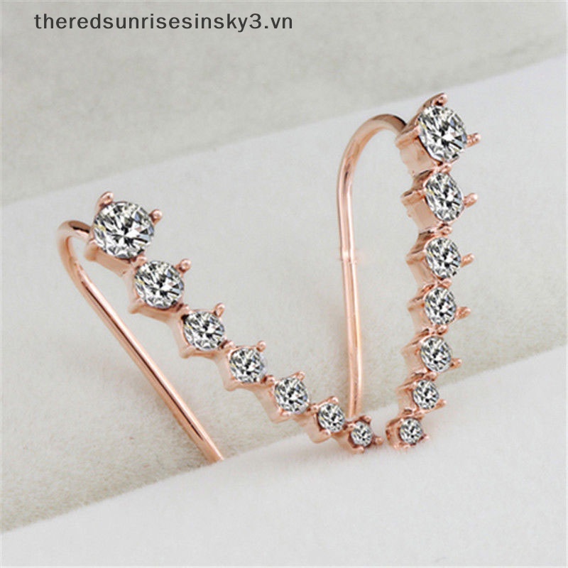 Bông Tai Đính Đá Thời Trang Dành Cho Nữ