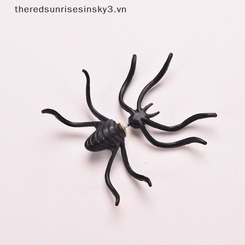 Bông Tai Hình Nhện Đen Thời Trang Cá Tính Cho Nữ