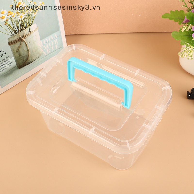 Hộp Đựng Trang Sức Bằng Nhựa Hình Vuông Nhỏ Trong Suốt Thời Trang