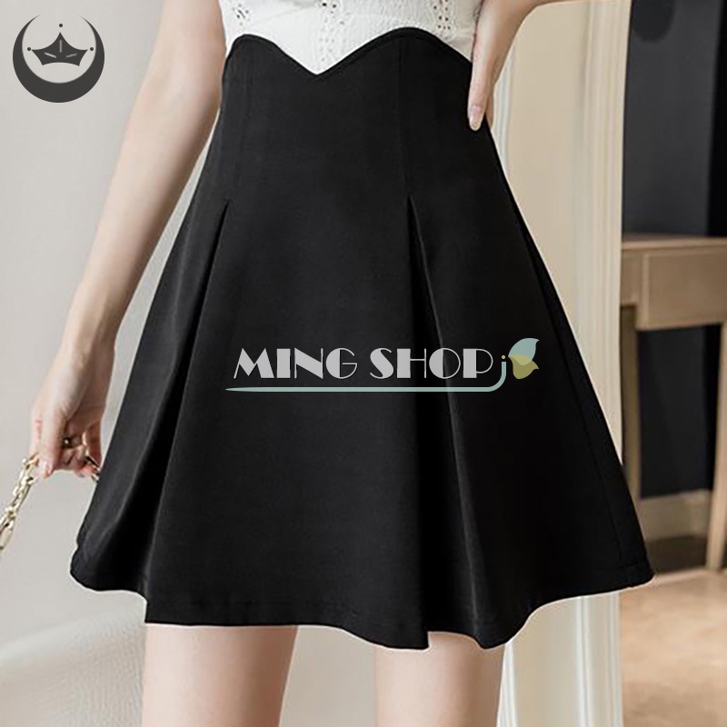 Chân Váy Đen Phong Cách Preppy Kawaii Dễ Phối Đồ Ngọt Ngào Cho Nữ