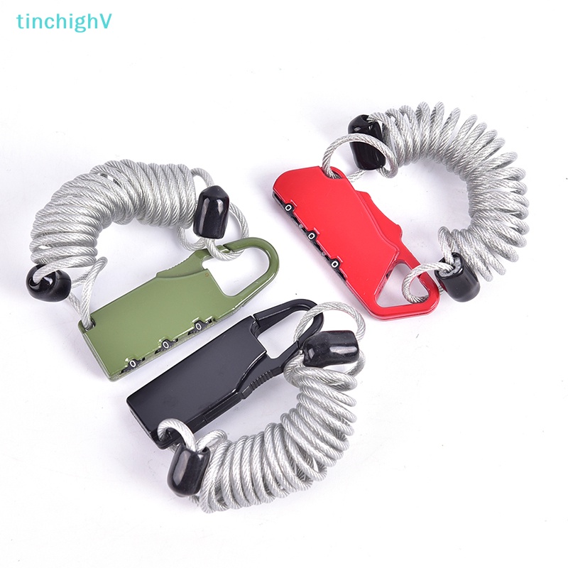 Dây Cáp Khóa Mật Khẩu 3 Số Chống Trộm Cho Xe Đạp