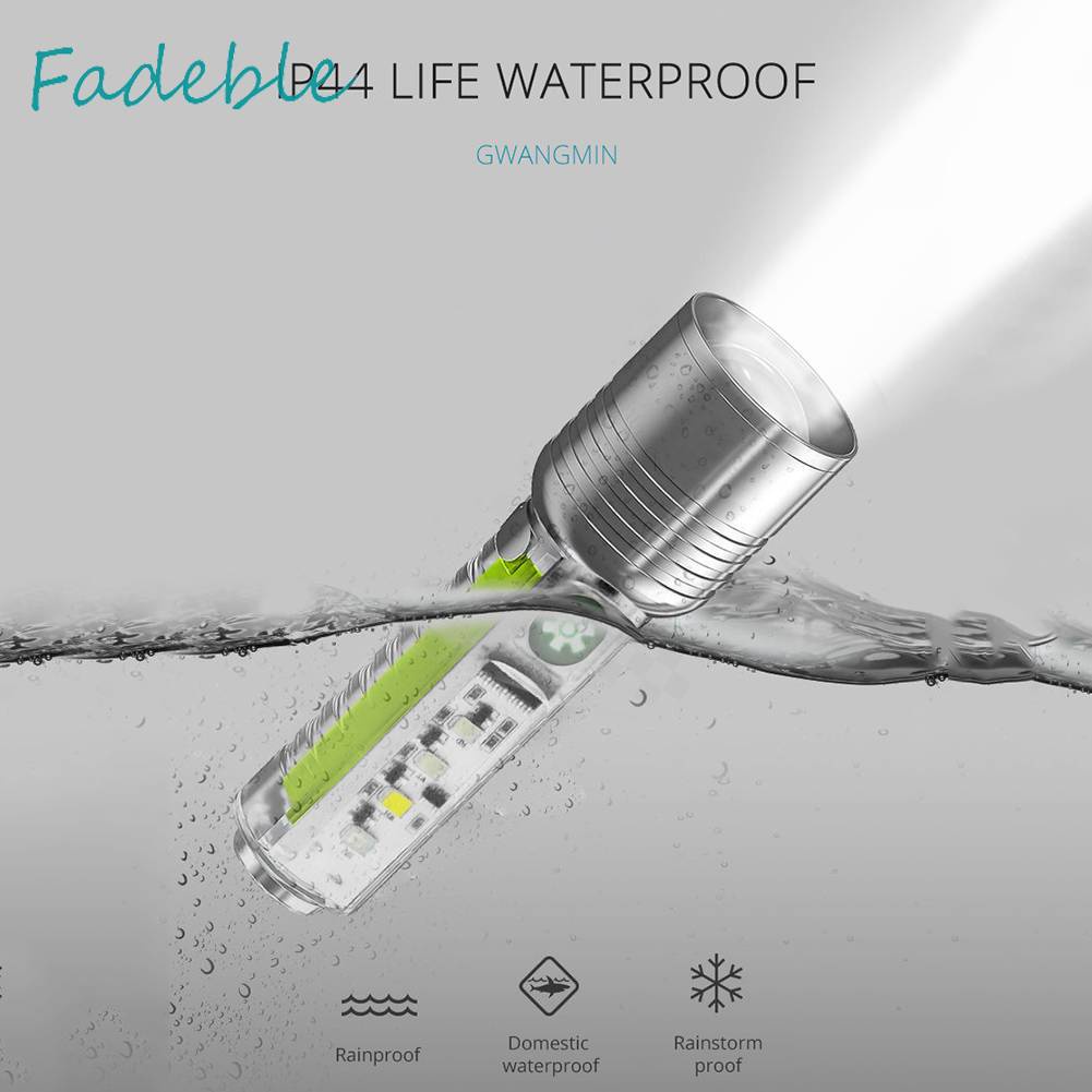 Đèn Pin XHP50 500mAh 800LM Sạc USB Type-C Chống Thấm Nước Tiện Dụng