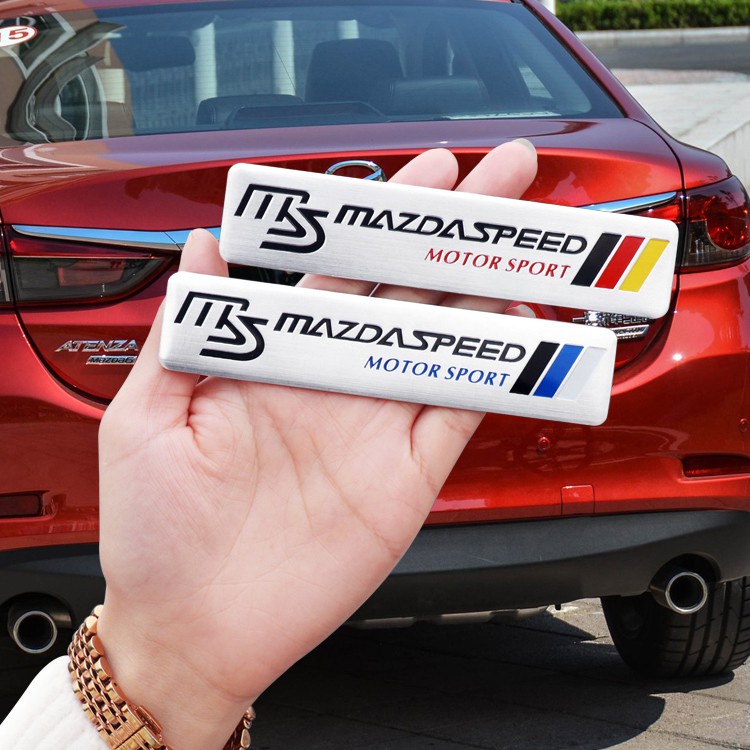 Nhãn Dán Trang Trí Thân Xe Hơi Mazda 3 2 5 CX3 RX8 BT50 323 CX8 CX30 RX7 626 CX7 NX5 CX9 Bằng Kim Loại