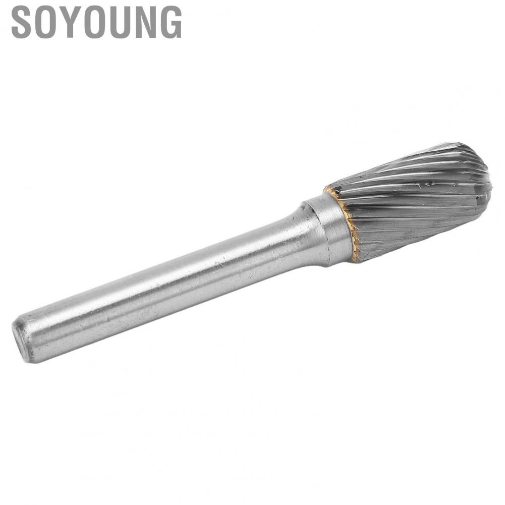 Soyoung Carbide Burr File  Deburring High Efficiency Die Grinder Bit Single Cut for Ship Automobile