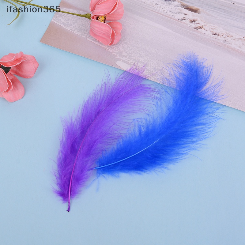 Set 50 Lông Gà 10-15cm Dùng Trang Trí diy