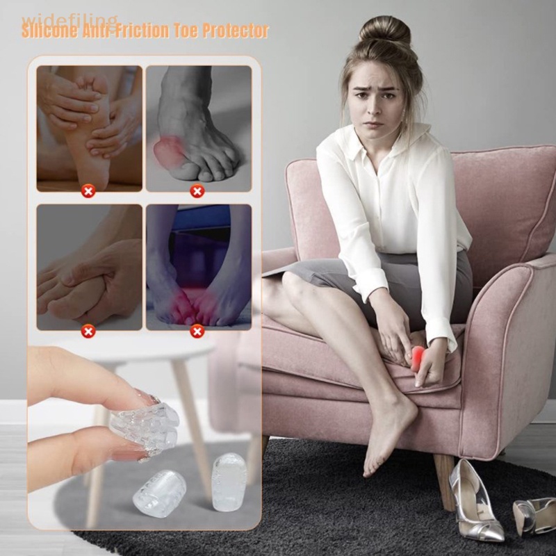 Set 10 Miếng Silicon Mềm Bảo Vệ Ngón Chân Chống Ma Sát Thoáng Khí