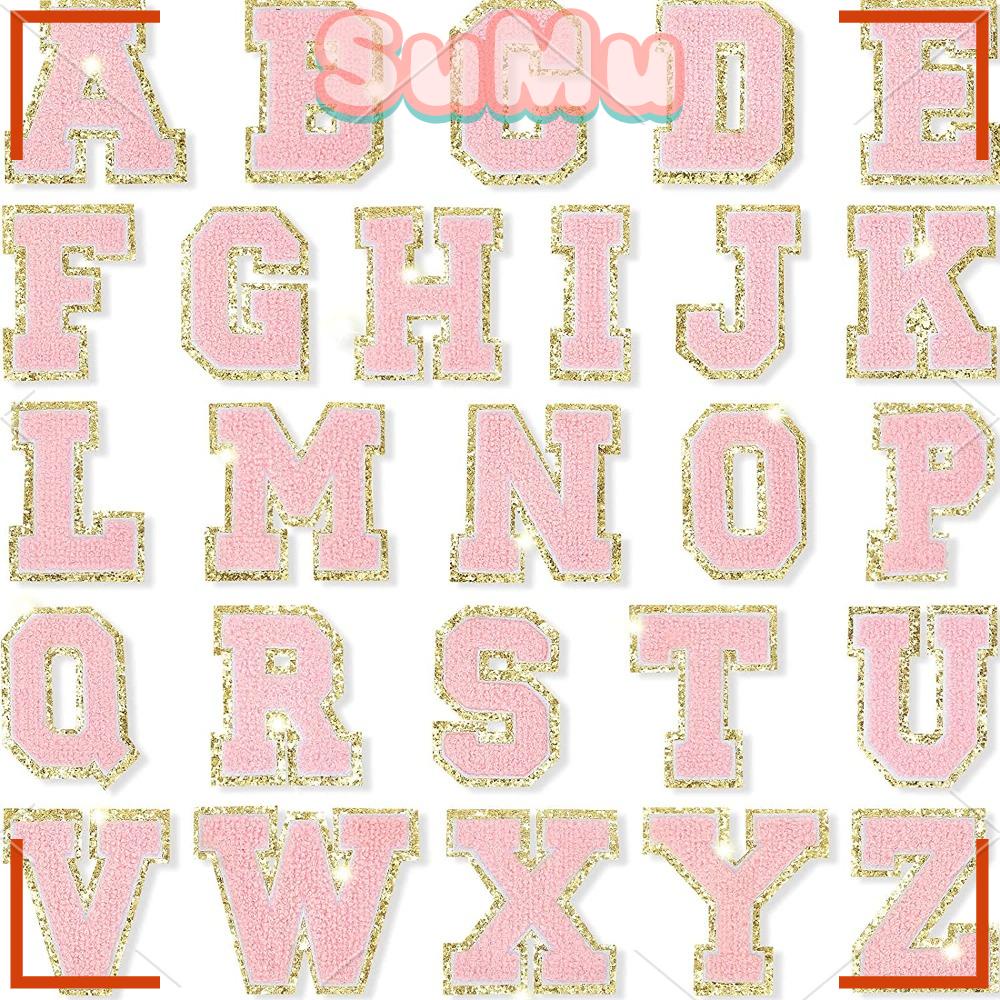 Miếng Vá Ủi Quần Jean Họa Tiết Chữ Cái Cá Tính 6cm