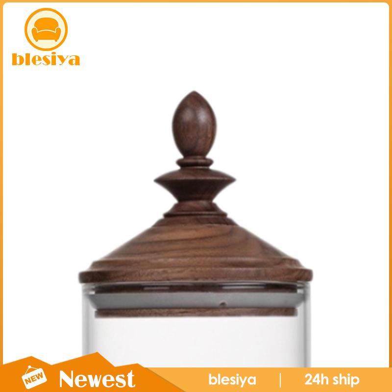 Hũ Thủy Tinh Đựng Trà / Thực Phẩm Đa Năng Có Nắp Gỗ Sắp Xếp Gọn Gàng Cho Nhà Hàng / Quán Bar / Khách Sạn