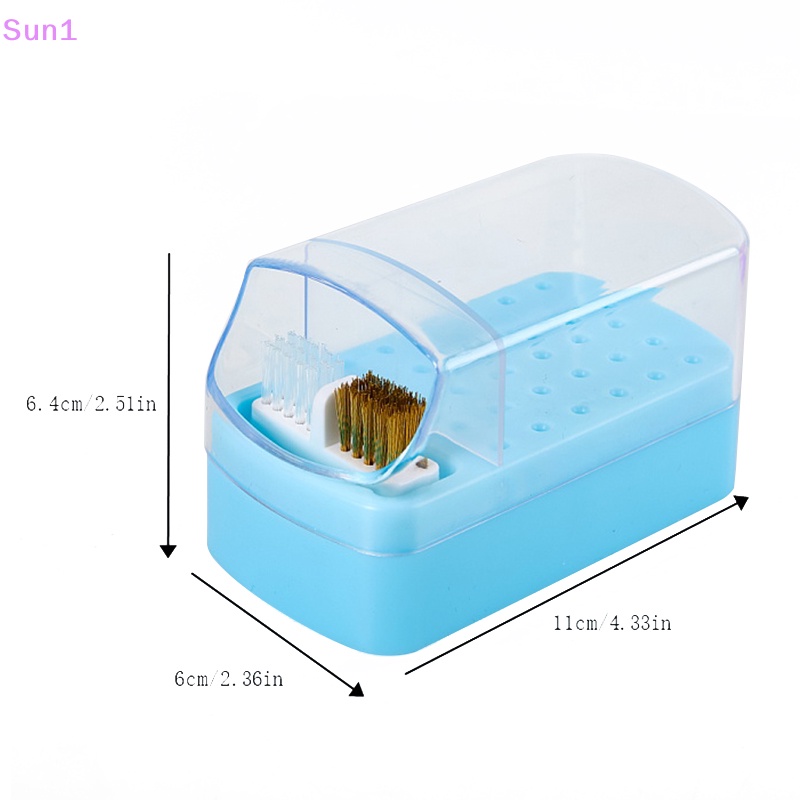 Giá Đỡ Mũi Khoan Acrylic Trong Suốt 30 Lỗ Chống Bụi Tiện Dụng