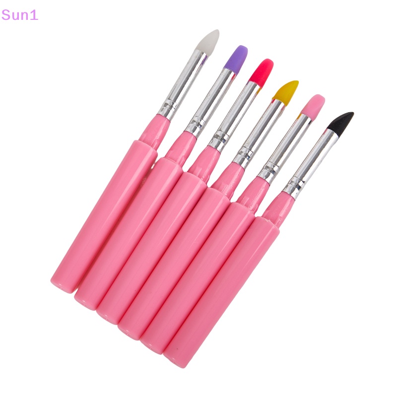 Set 1 Cọ Tô Son Môi Đầu Silicon Mềm Mại Tiện Dụng