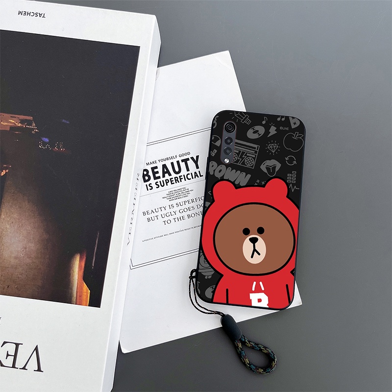 Ốp Điện Thoại Chống Sốc Hình Gấu Nâu Cho lg velvet 5g