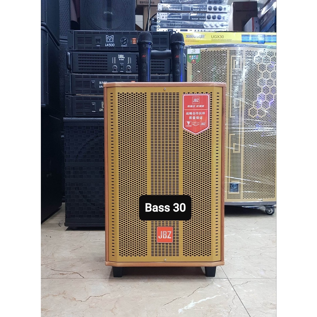 Loa kéo Karaoke Bluetooth JBZ J9 Bass 30(250W)/J6 Bass 15(150W)/J7(200W) 2 tấc/J8(200W), Có 2 Micro 