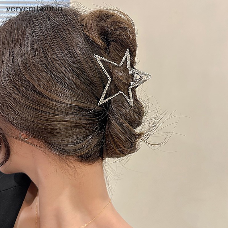 Kẹp Tóc Kim Loại Hình Ngôi Sao Năm Cánh Trái Tim Nhỏ Xinh Xắn