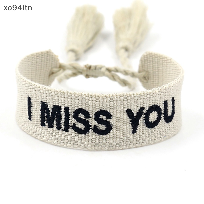 Vòng Tay Dây Bện Tua Rua Thêu Họa Tiết Phong Cách Bohemia Có Thể Điều Chỉnh Kích Thước