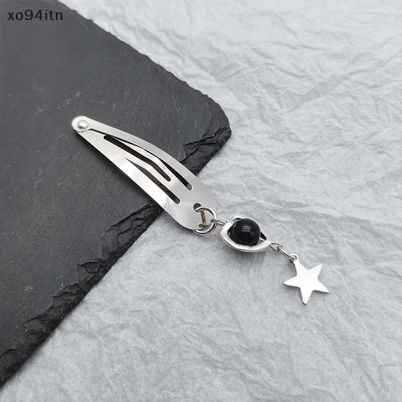 Kẹp Tóc Kim Loại Hình Ngôi Sao / Trái Tim Rỗng Y2K Thời Trang Cho Nữ