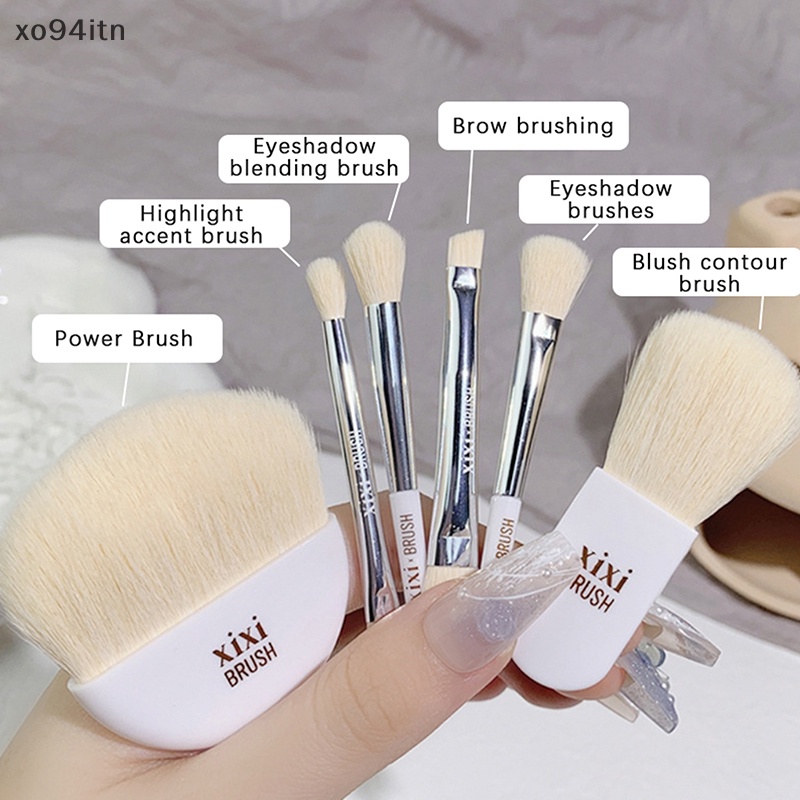 Set 6 Cọ Trang Điểm Lông Mềm Kèm Hộp Đựng Tiện Lợi Cho Nữ