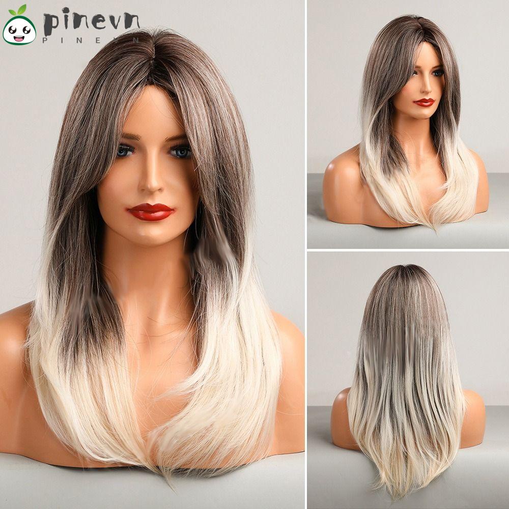 PINEVN Tóc Giả Dài Trung Bình Chịu Nhiệt Thời Trang Cho Nữ
