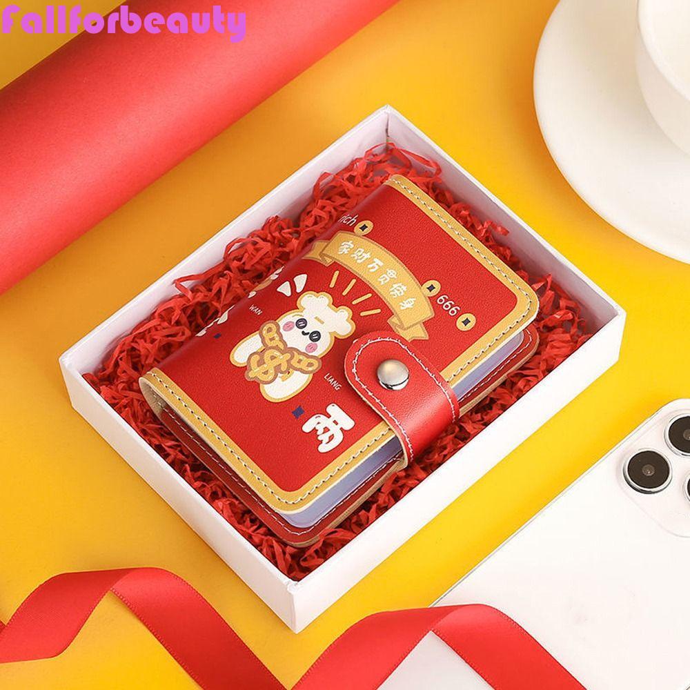 FALLFORBEAUTY Ví Đựng Thẻ / Chìa Khóa Đa Năng Sức Chứa Lớn Kiểu Dáng Sáng Tạo Giá Đỡ