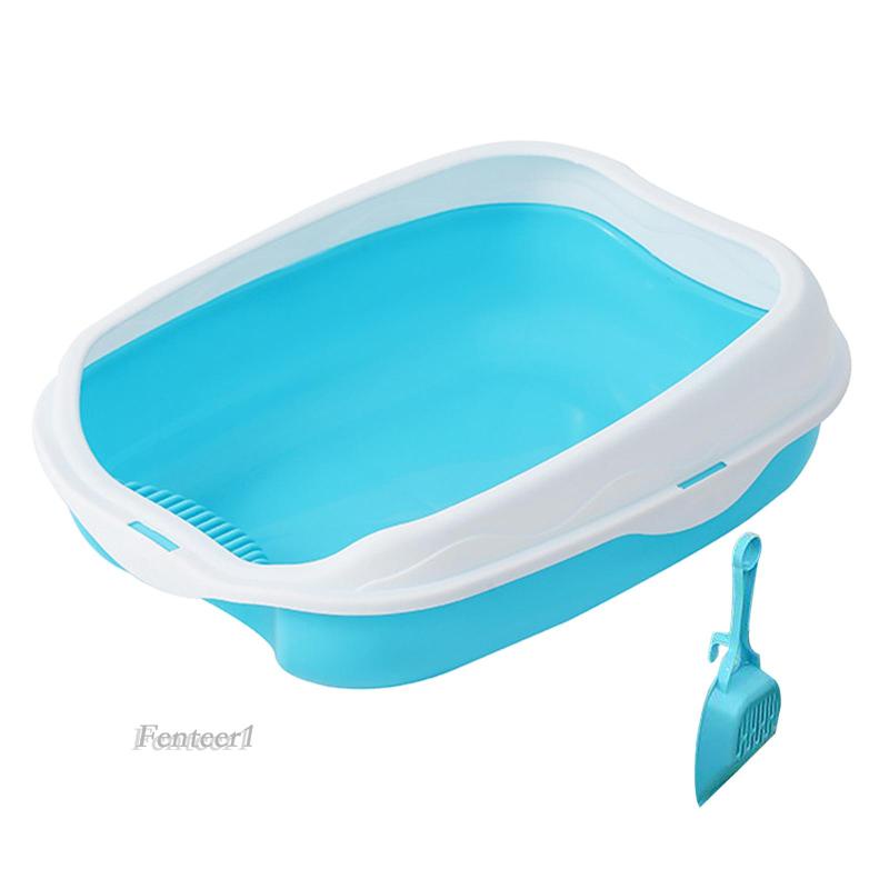 Hộp Vệ Sinh Chống Văng Có Thể Tháo Rời Tiện Dụng Cho Thú Cưng Thỏ / Mèo Cưng