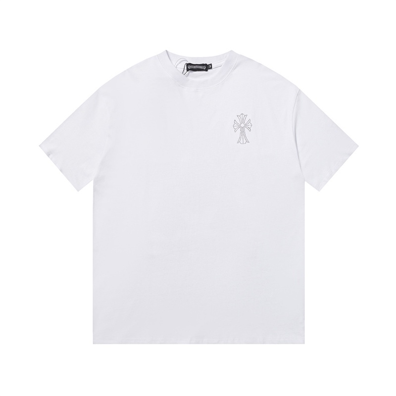 Chr-come88-áo Thun Tay Ngắn In Họa Tiết Kim Cương Công Nghiệp Nặng Màu Phản Quang Suq3Ts