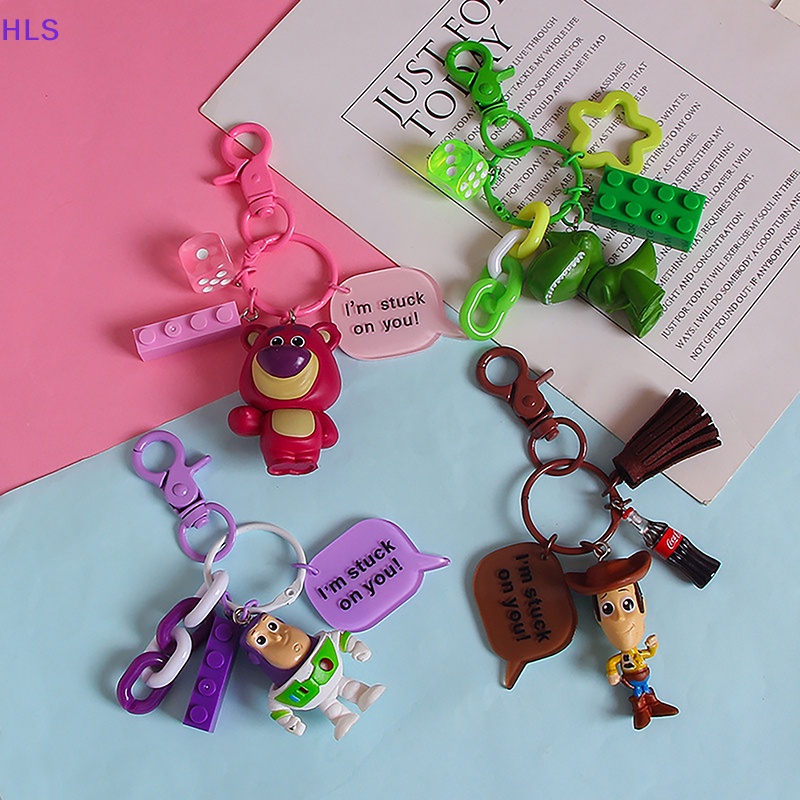 Móc Khóa Xe Hơi Ba Mắt Tạo Hình Buzz Lightyear Woody