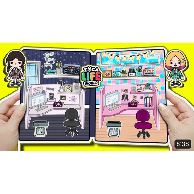 【Tiên Tiên AuYouti 】Bộ Sưu Tập Búp Bê Giấy Nhà TiênTiên - Ngôi nhà búp bê giấy Toca Boca # Wednesday