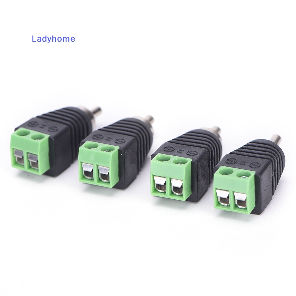 4 Đầu Nối RCA Cho Loa Âm Thanh Bộ 4 Đầu Nối RCA Mới Set 4 / 4 Dây Loa