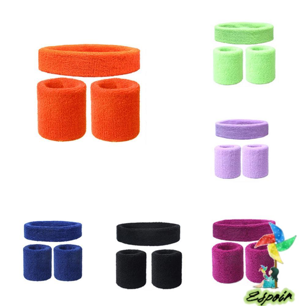 ESPO Băng Quấn Cổ Tay Thể Thao Chất Liệu Cotton Thoáng Khí Nhanh Khô Màu Đen Có Thể Điều Chỉnh