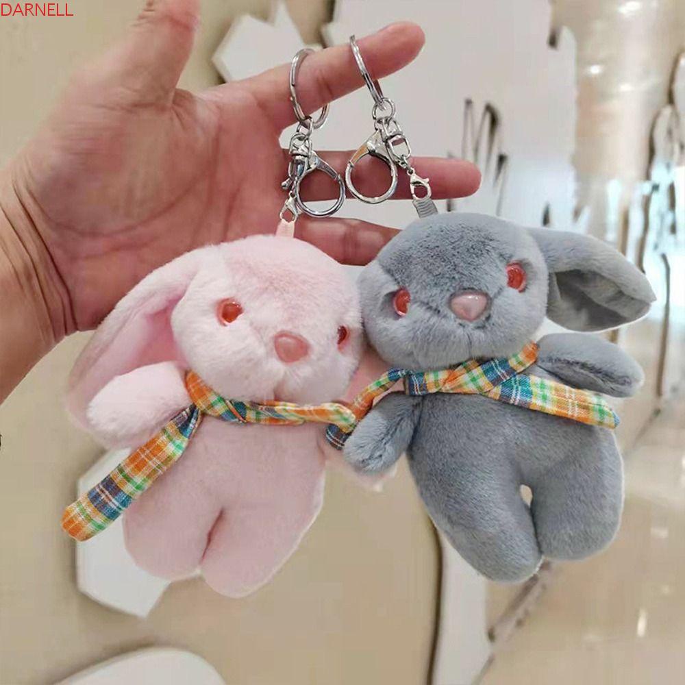 DARNELL Móc Khóa Thỏ Bông Tai Dài Dễ Thương