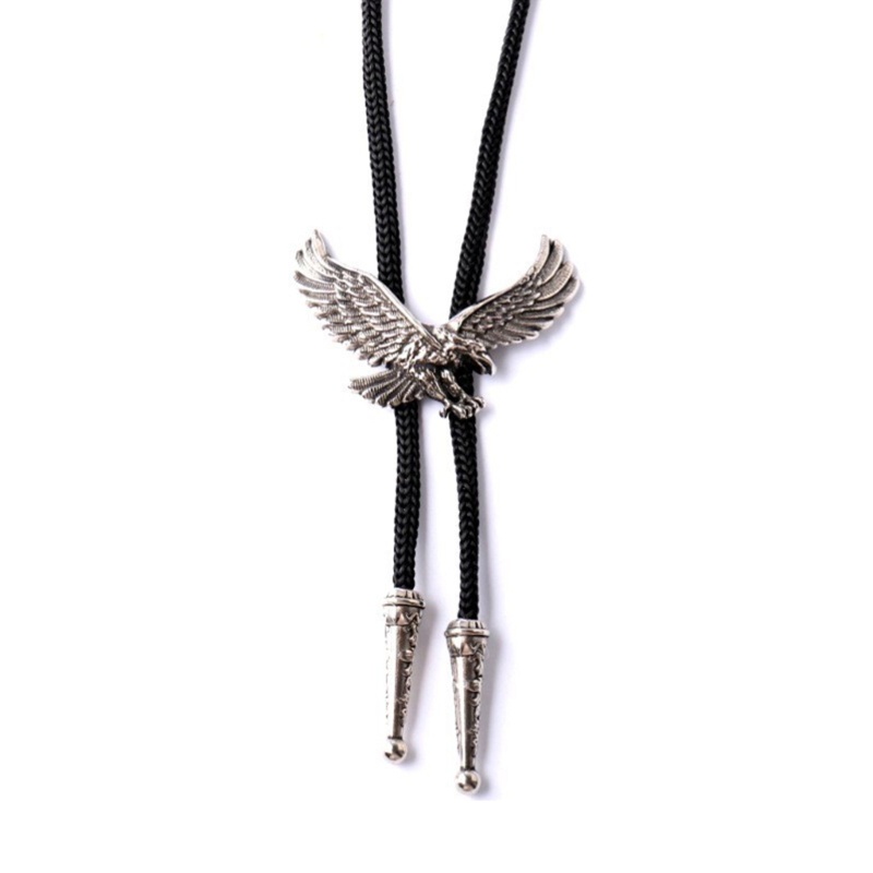 Cà Vạt Bolo Có Khóa Hình Chim Đại Bàng Trang Trí Halloween Cho Nam