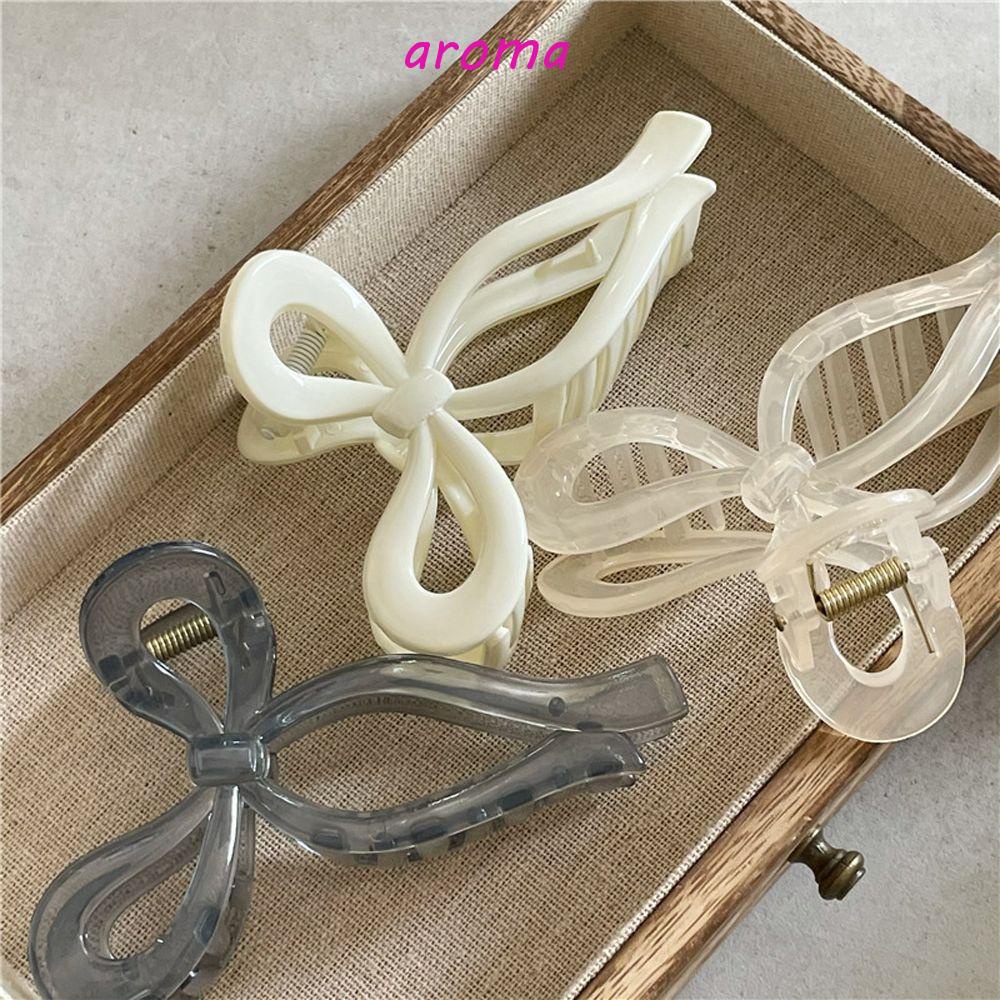 AROMA Kẹp Tóc Móng Vuốt Hình Cá Mập Kiểu Pháp Thiết Kế Sang Trọng Cho Nữ