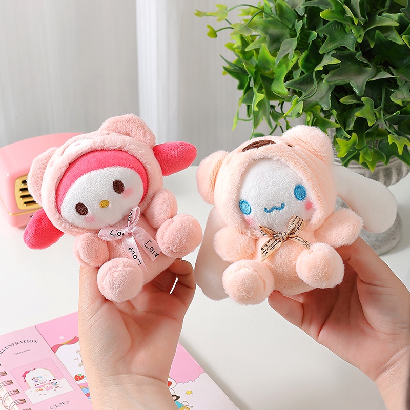 Xilan Móc Khóa Hình Chú Chó Cinnamon Nhồi Bông Dễ Thương Dùng Làm Quà Tặng Sinh Nhật