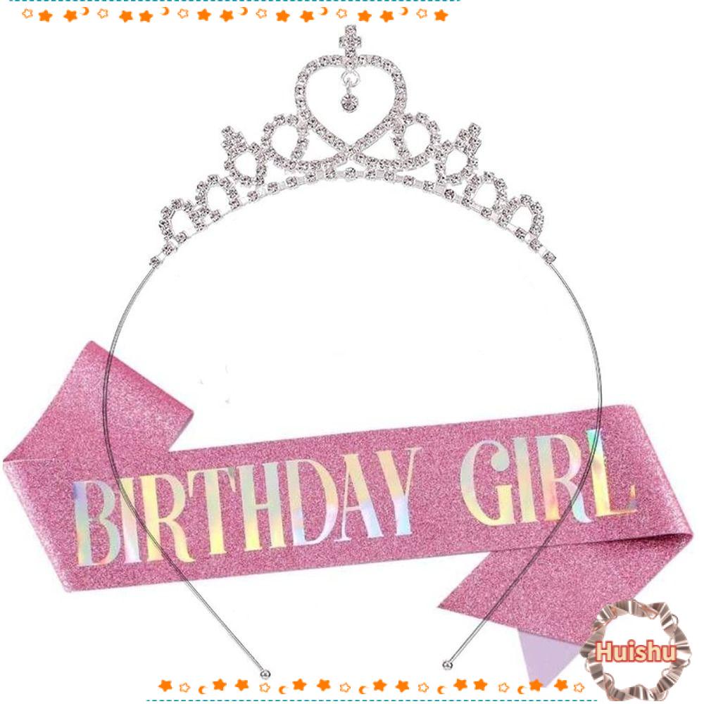 HS Vương Miện Cài Tóc Bằng Hợp Kim Đính Đá Hình Trái Tim Trang Trí Tiệc Sinh Nhật Kiểu Mới Cho Bé Gái